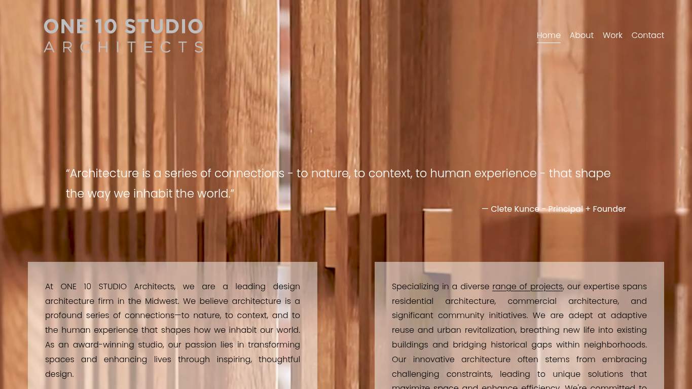 Screenshot of https://www.one10studio.com/ Screenshot of https://www.one10studio.com/