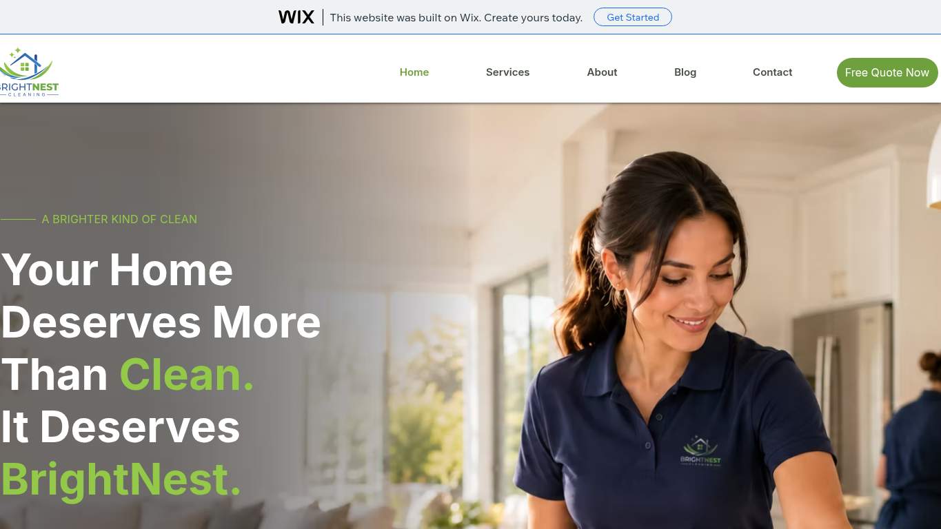 Screenshot of https://contato9961.wixsite.com/brightnest-cleaning Screenshot of https://contato9961.wixsite.com/brightnest-cleaning