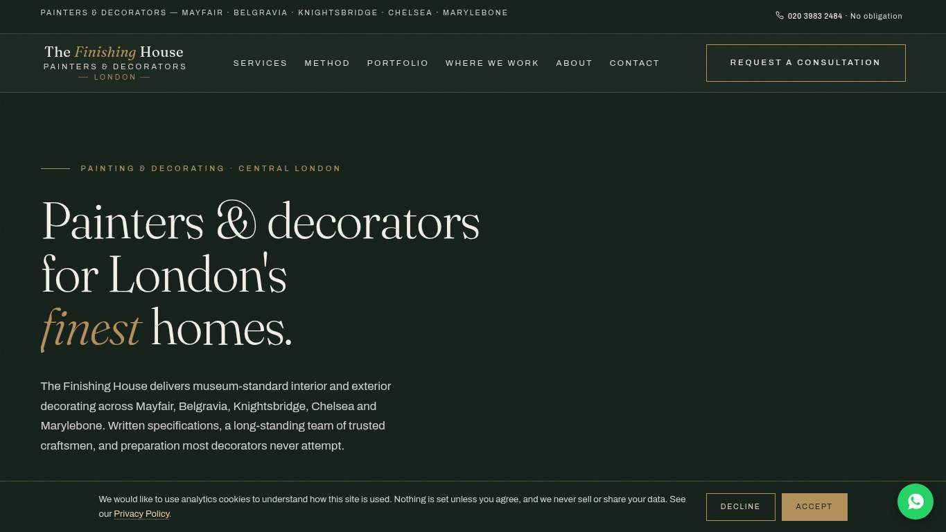 Screenshot of https://thefinishinghouse.uk/ Screenshot of https://thefinishinghouse.uk/