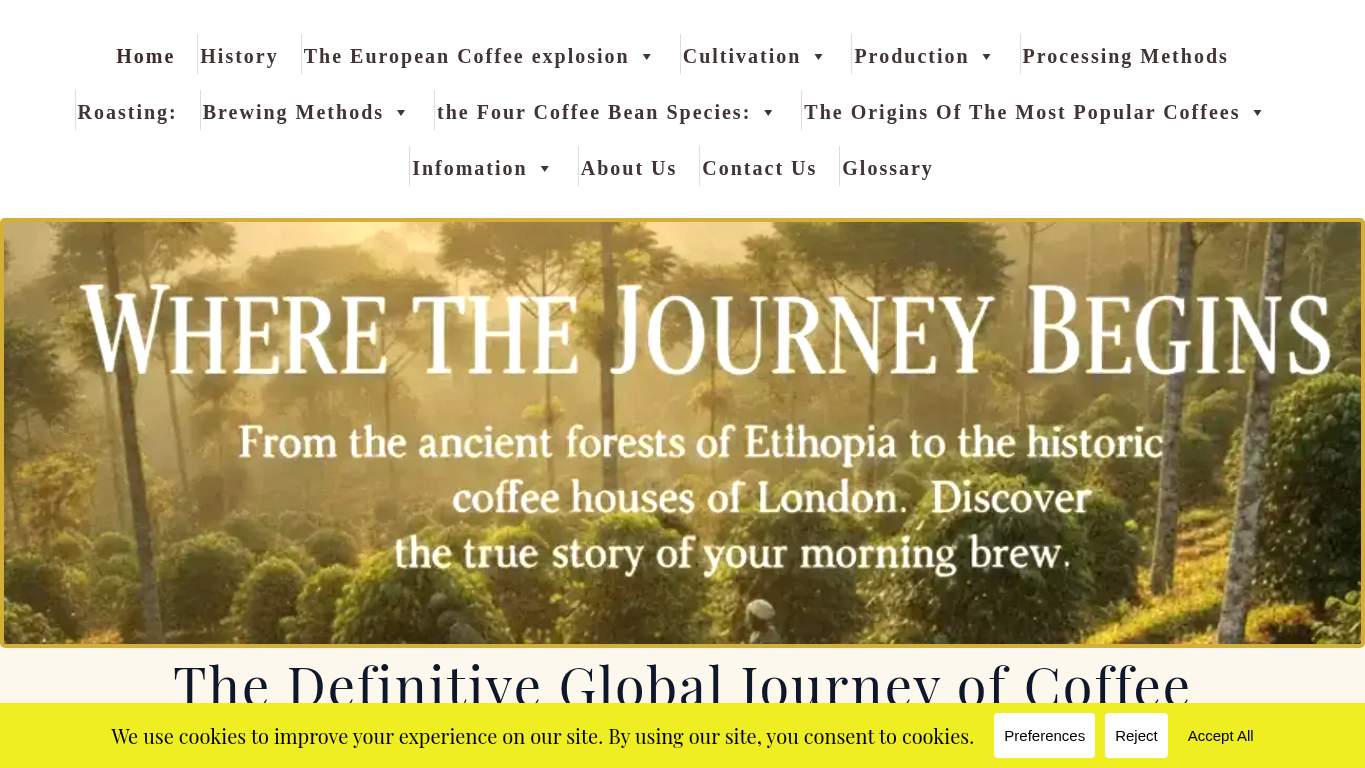 Screenshot of https://thecoffeeguide.coffee/ Screenshot of https://thecoffeeguide.coffee/
