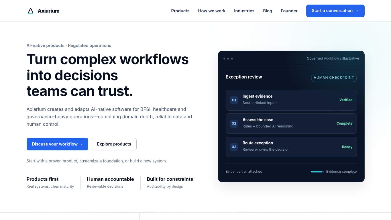 Screenshot of https://axiarium.com/ Screenshot of https://axiarium.com/