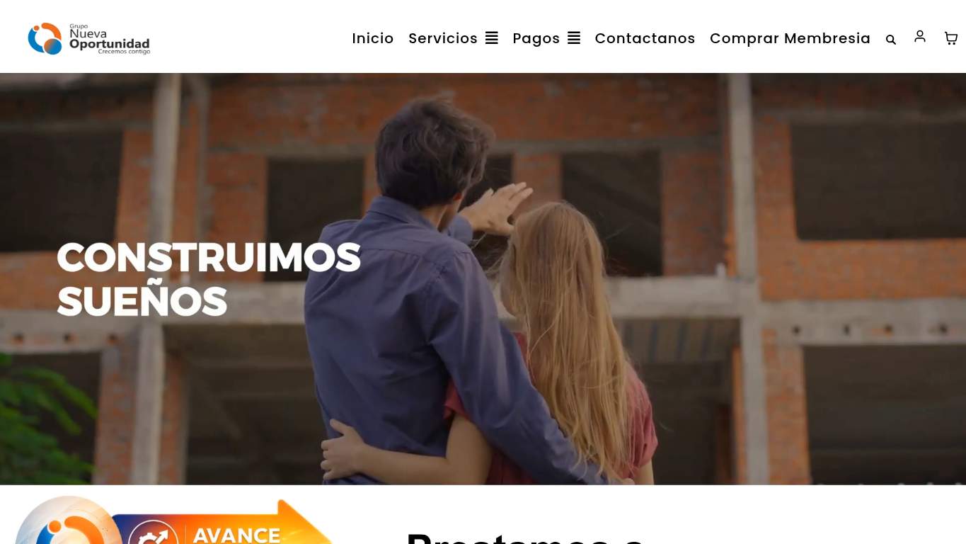 Screenshot of https://www.gruponuevaoportunidad.com/ Screenshot of https://www.gruponuevaoportunidad.com/