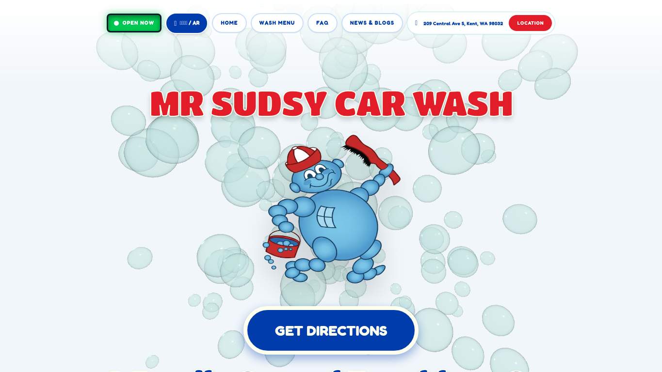 Screenshot of https://kentcarwash.com/ Screenshot of https://kentcarwash.com/