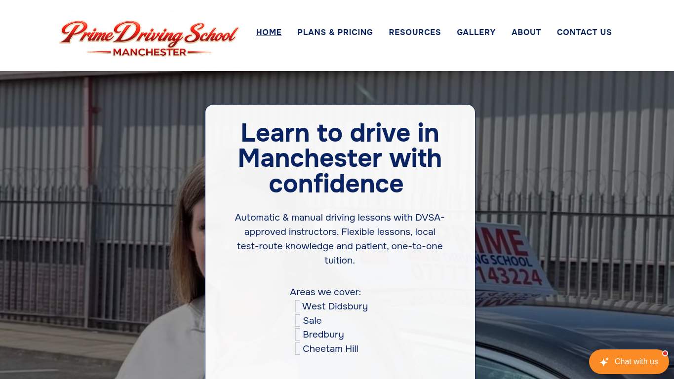 Screenshot of https://www.primedrivingschoolmanchester.co.uk/ Screenshot of https://www.primedrivingschoolmanchester.co.uk/