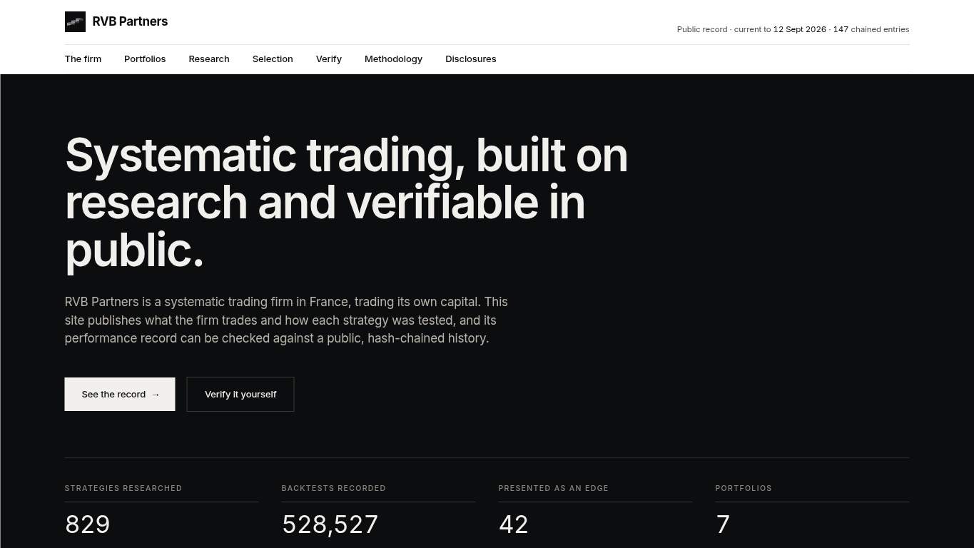 Screenshot of https://rvbpartners.fr/ Screenshot of https://rvbpartners.fr/
