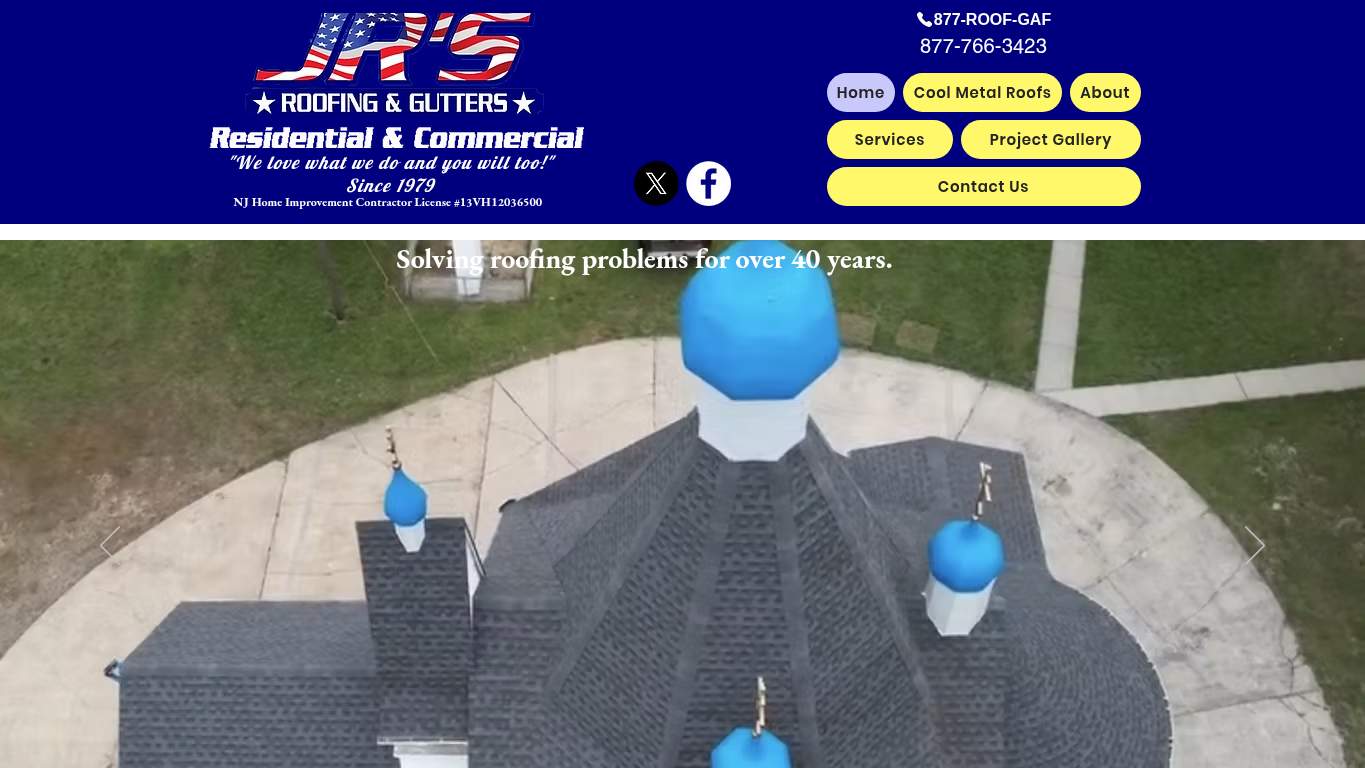 Screenshot of https://www.eznewroof.com/ Screenshot of https://www.eznewroof.com/