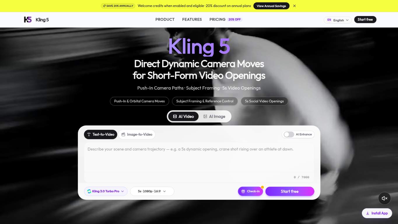 Screenshot of https://kling5.art/ Screenshot of https://kling5.art/
