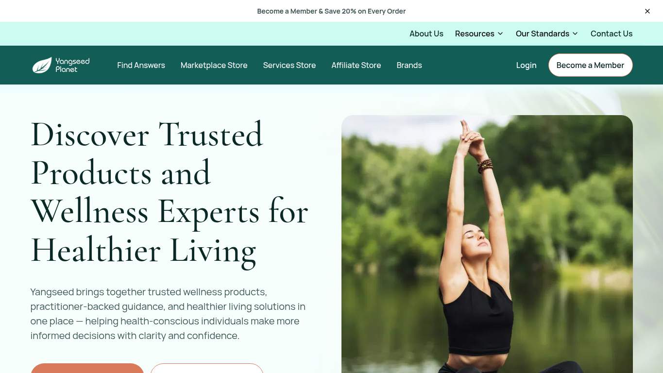 Screenshot of https://www.yangseed.com/ Screenshot of https://www.yangseed.com/