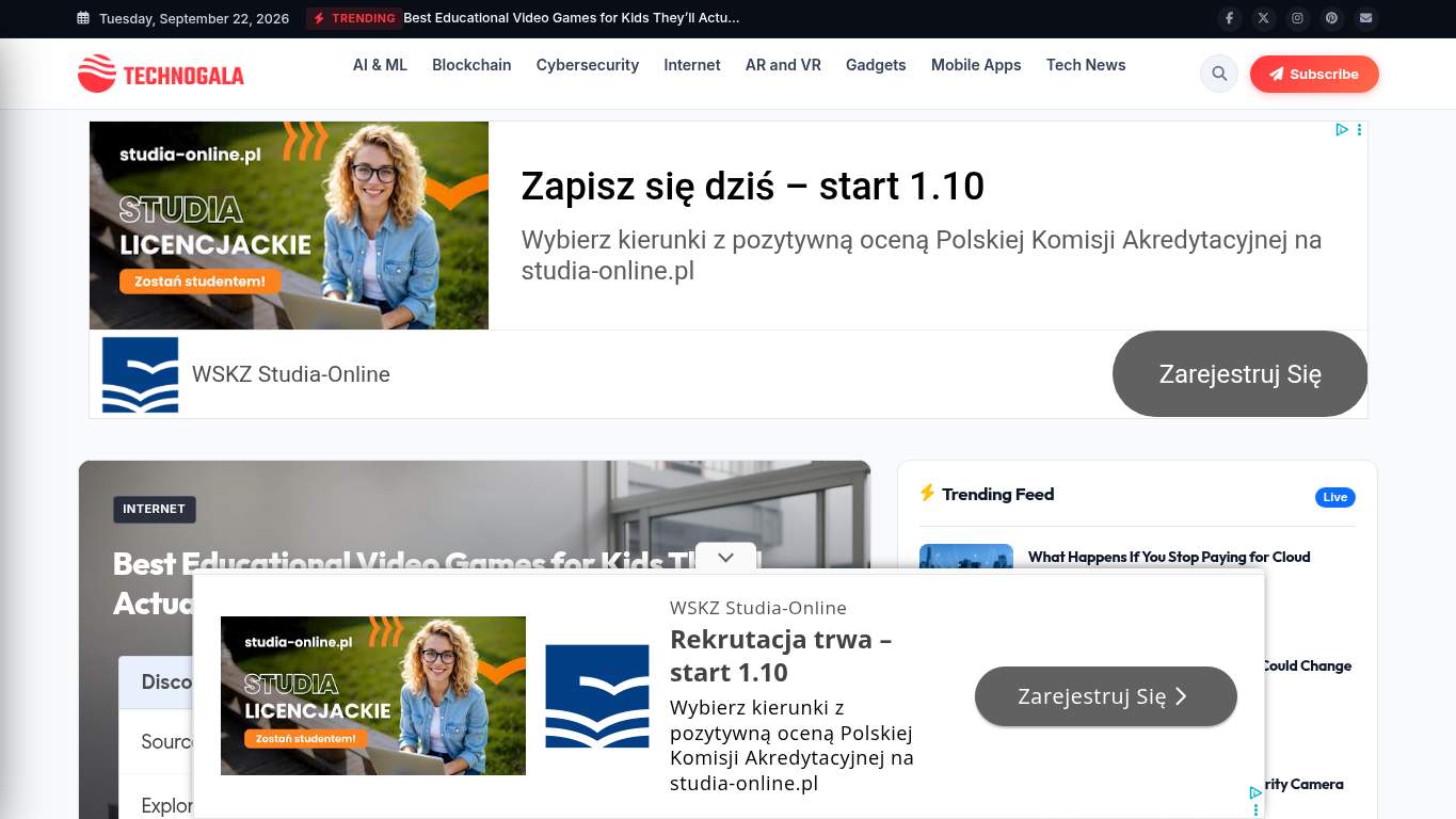 Screenshot of https://www.technogala.com/ Screenshot of https://www.technogala.com/