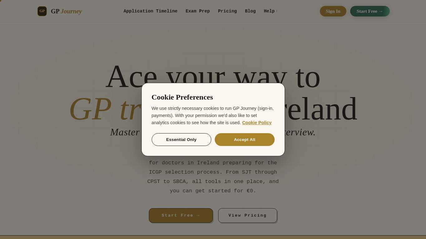 Screenshot of https://www.gpjourney.com/ Screenshot of https://www.gpjourney.com/