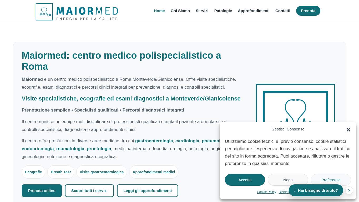 Screenshot of https://maiormed.it/ Screenshot of https://maiormed.it/