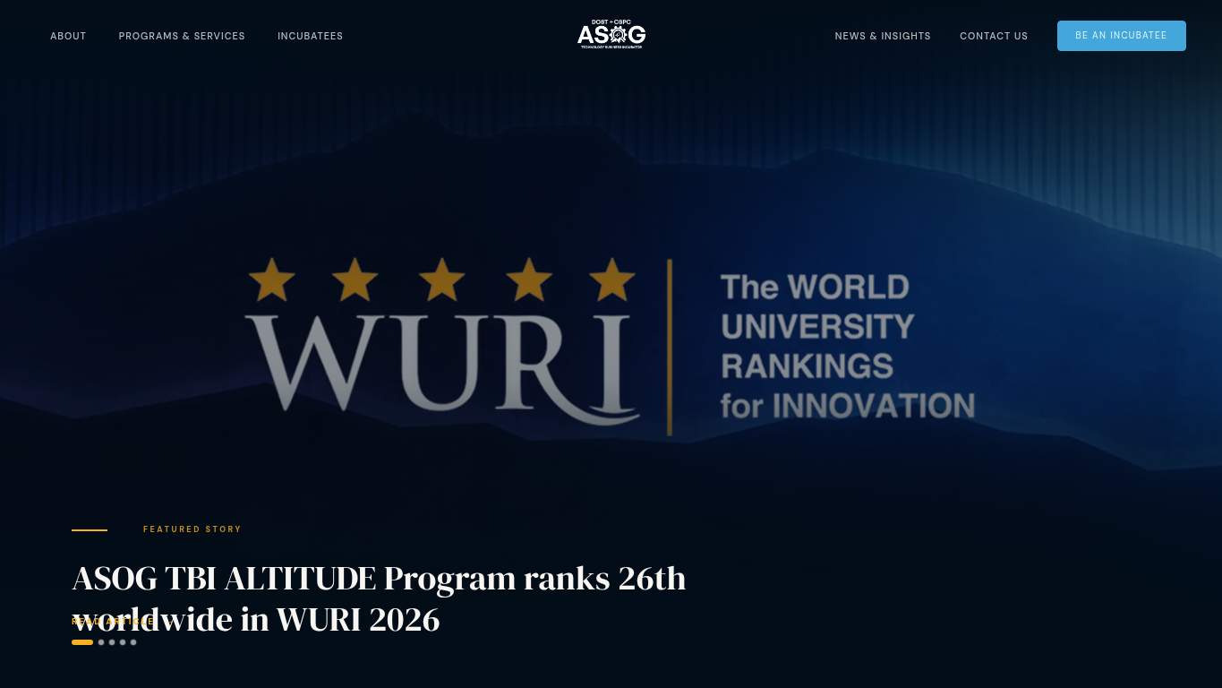 Screenshot of https://asogtbi.com/ Screenshot of https://asogtbi.com/