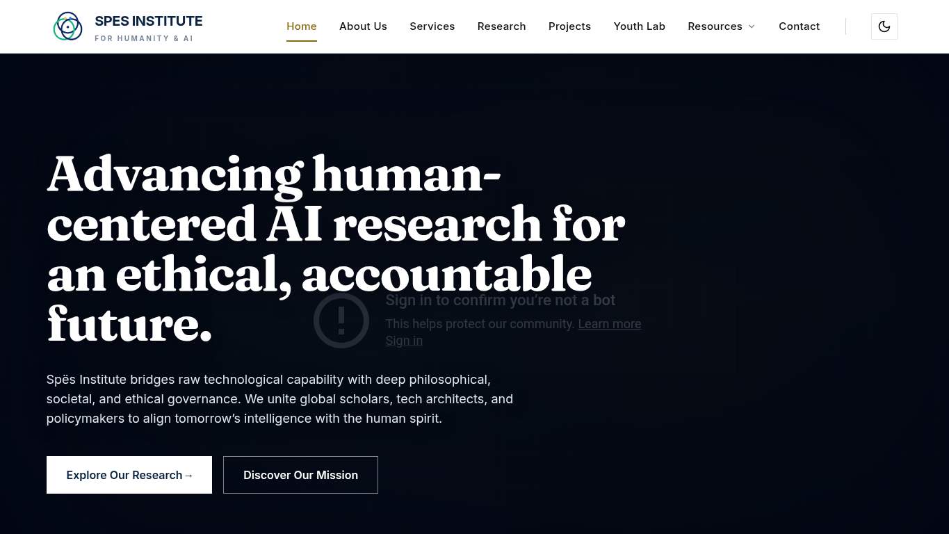 Screenshot of https://spes.spesinstitute.org/ Screenshot of https://spes.spesinstitute.org/