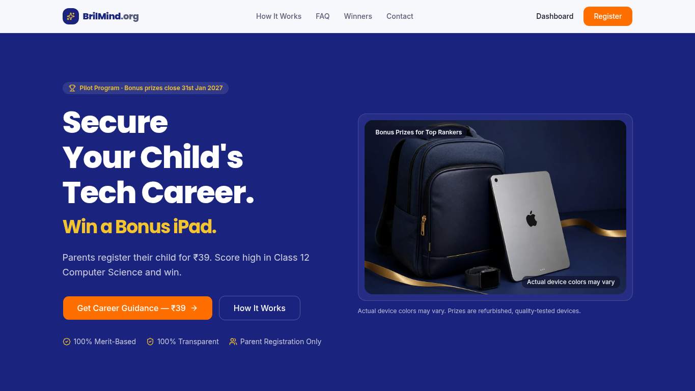 Screenshot of https://brilmind.org/ Screenshot of https://brilmind.org/