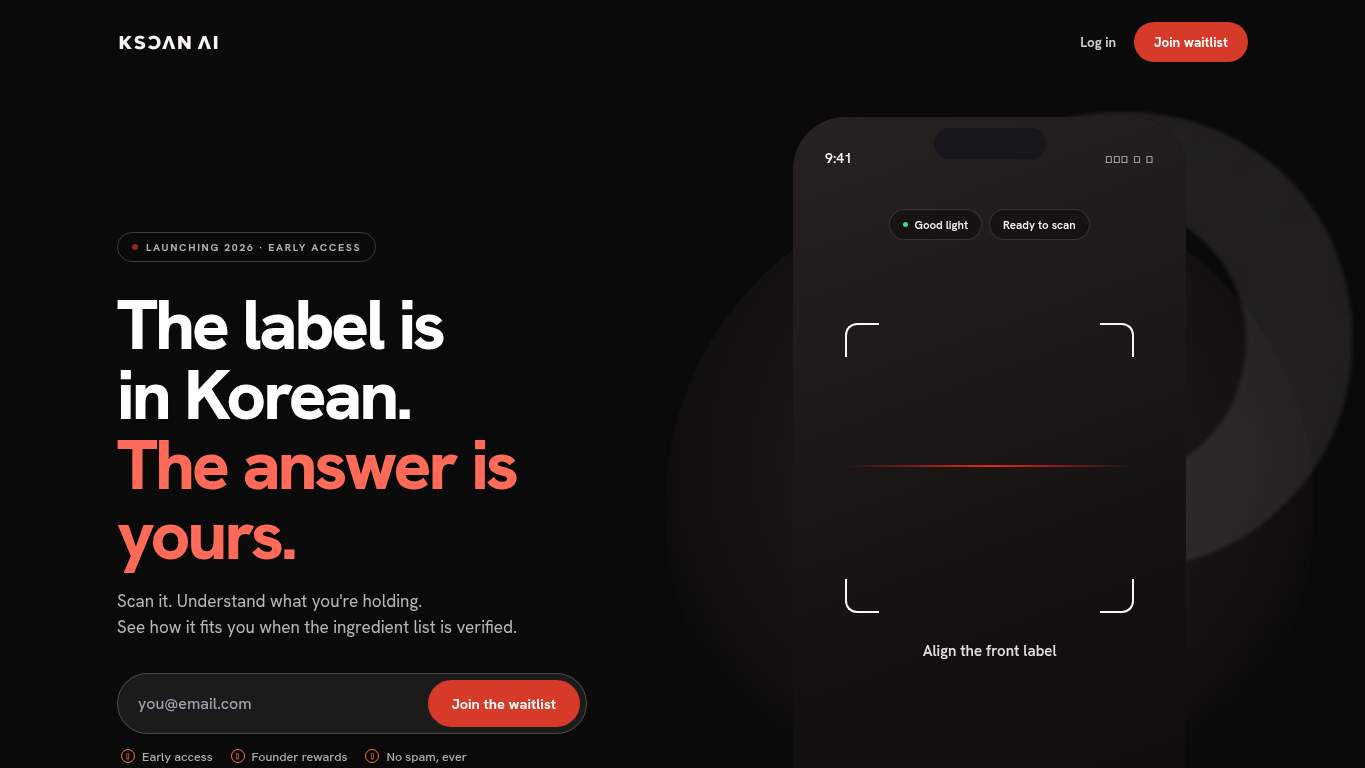Screenshot of https://kscanai.app/ Screenshot of https://kscanai.app/