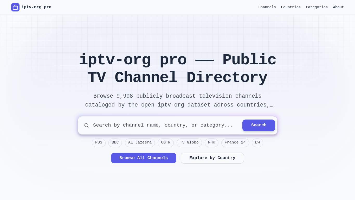 Screenshot of https://iptv-org.pro/ Screenshot of https://iptv-org.pro/