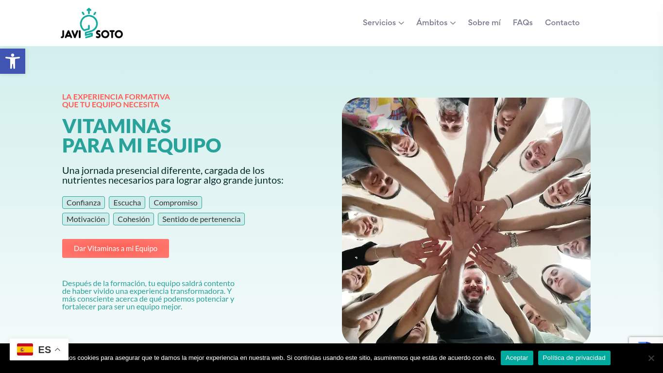 Screenshot of https://www.javisoto.net/vitaminas-para-mi-equipo Screenshot of https://www.javisoto.net/vitaminas-para-mi-equipo