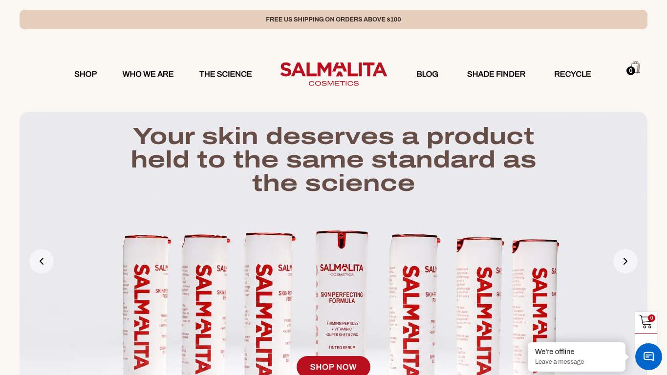 Screenshot of https://salmalitacosmetics.com/ Screenshot of https://salmalitacosmetics.com/