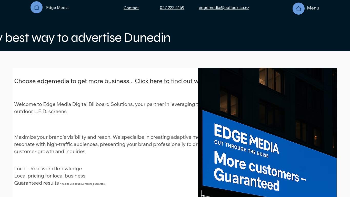 Screenshot of https://www.edgemedia.co.nz/ Screenshot of https://www.edgemedia.co.nz/